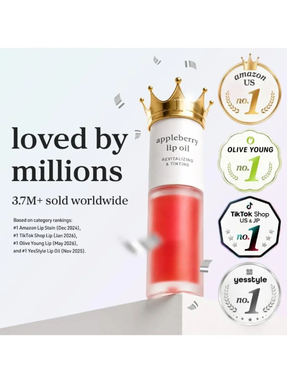 Plumping & Hydrating Tinted Lip Oil - Applewine | 24HR Moisturizing Gloss